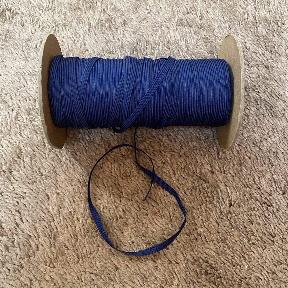 FINAL PRICE $10 VTG Navy Blue Polyester-cotton Middy Braid Spool Trim